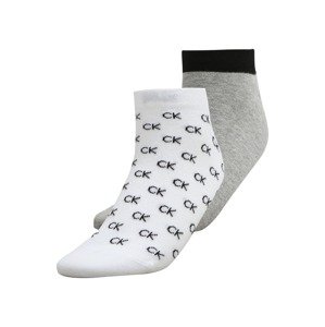Calvin Klein Underwear Ponožky  biela / čierna / sivá
