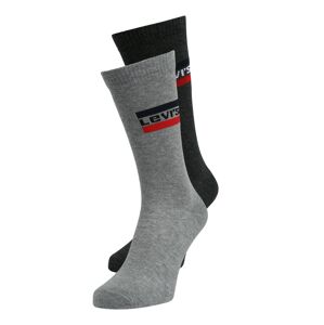 LEVI'S Ponožky  sivá / antracitová / biela / červená