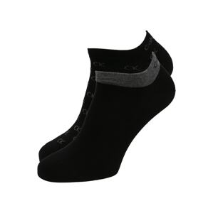 Calvin Klein Underwear Ponožky  tmavosivá / čierna