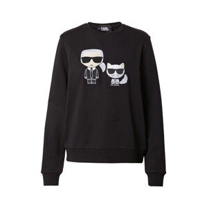Karl Lagerfeld Sweatshirt  čierna / béžová / sivá