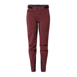 VAUDE Outdoorové nohavice 'Qimsa II'  červeno-fialová / čierna