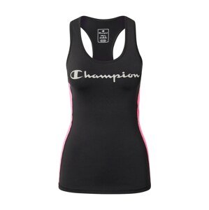 Champion Authentic Athletic Apparel Športový top  čierna / svetlofialová / fialová / svetlosivá