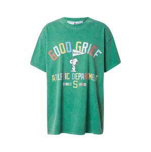 Vintage Supply Oversize tričko  zelená / zmiešané farby