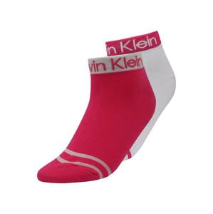 Calvin Klein Underwear Ponožky  tmavoružová / svetlosivá