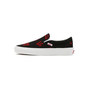 VANS Slip-on obuv 'Classic'  červená / čierna