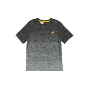 ADIDAS PERFORMANCE Funkčné tričko  sivá melírovaná / žltá