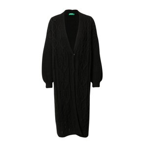 UNITED COLORS OF BENETTON Pletený kabát  čierna