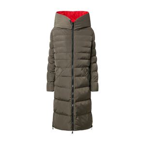 RINO & PELLE Zimný kabát  kaki / ohnivo červená