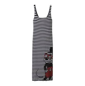 Desigual Letné šaty 'VEST'  enciánová / biela / čierna / červená