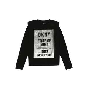 DKNY T-Shirt  čierna / svetlosivá