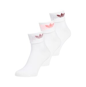 ADIDAS ORIGINALS Ponožky  biela / lososová / svetlofialová / farba lesného ovocia