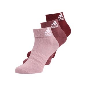 ADIDAS PERFORMANCE Športové ponožky 'LIGHT ANK'  farba lesného ovocia / svetloružová / burgundská / biela