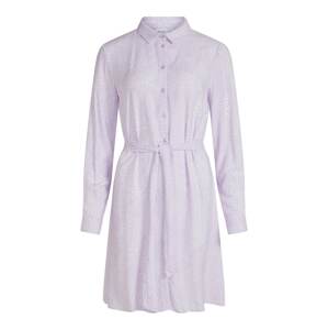 VILA Košeľové šaty 'Paya'  pastelovo fialová / biela