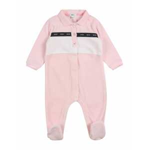 BOSS Kidswear Pyžamo  ružová / biela / čierna