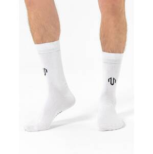 MOROTAI Športové ponožky ' Brand Logo Crew Socks '  biela