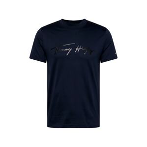 Tommy Hilfiger Tailored Tričko  tmavomodrá / čierna