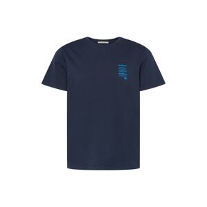 Nudie Jeans Co T-Shirt 'Roy'  námornícka modrá / tyrkysová