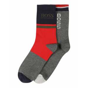 BOSS Kidswear Ponožky  tmavosivá / červená / svetlosivá / námornícka modrá