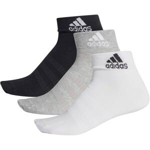 ADIDAS SPORTSWEAR Športové ponožky 'Light Ankle Essentials'  svetlosivá / čierna / biela