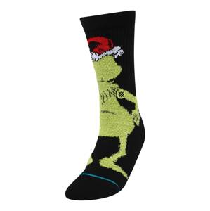 Stance Športové ponožky 'GRINCH'  čierna / zelená / biela / červená