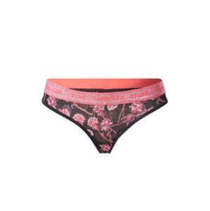 Calvin Klein Underwear Tangá  čierna / rosé / ružová