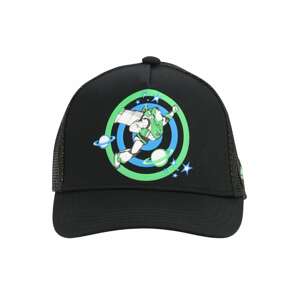 ADIDAS PERFORMANCE Športová čiapka 'BUZZ'  čierna / neónovo zelená / neónovo modrá / biela