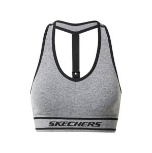 Skechers Performance Športová podprsenka  sivá melírovaná / čierna