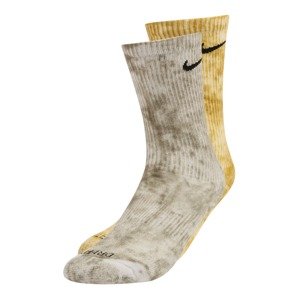 Nike Sportswear Športové ponožky  tmavošedá / žltá melírovaná / čierna