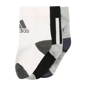 ADIDAS PERFORMANCE Športové ponožky  čierna / biela / svetlosivá / tmavosivá