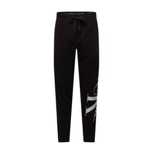 Calvin Klein Jeans Nohavice  čierna / biela / svetlosivá