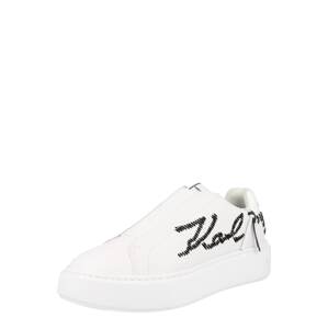 Karl Lagerfeld Slip-on obuv  biela / čierna