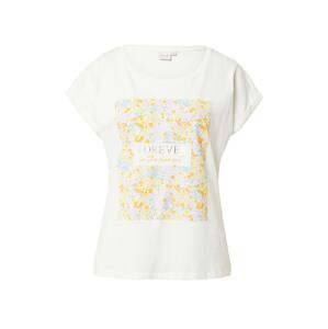 Cream T-Shirt 'Frigga'  levanduľová / šedobiela / svetložltá / medová / strieborná