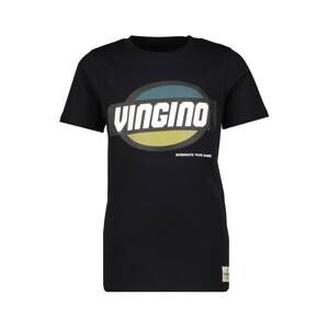 VINGINO Tričko 'HUFO'  čierna / petrolejová / biela / horčicová