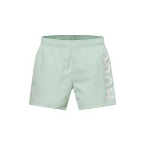 HUGO Plavecké šortky 'ABAS'  pastelovo zelená / biela