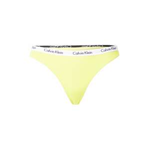 Calvin Klein Underwear Tangá 'CAROUSEL'  žltá / biela / čierna