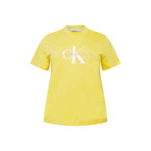 Calvin Klein Jeans Curve Tričko  žltá / biela / púdrová
