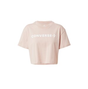 CONVERSE Tričko  pastelovo ružová / biela