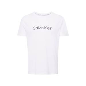 Calvin Klein Swimwear Tričko  šedobiela / čierna