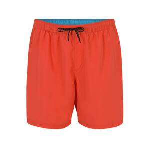 Jack & Jones Plus Plavecké šortky 'CRETE'  oranžovo červená / modrá