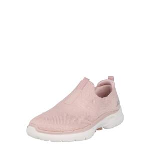 SKECHERS Slip-on obuv 'GO WALK 6'  ružová / svetlosivá / biela