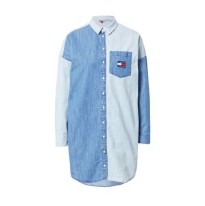 Tommy Jeans Košeľové šaty  modrá denim / svetlomodrá / biela / červená / námornícka modrá