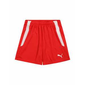PUMA Športové nohavice 'TeamLIGA'  červená / biela