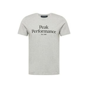 PEAK PERFORMANCE Funkčné tričko 'Original'  sivá melírovaná / čierna