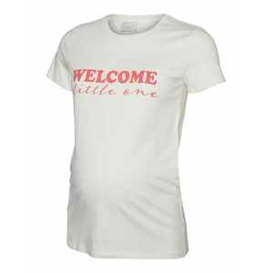 MAMALICIOUS Tričko 'WELCOME'  ružová / biela