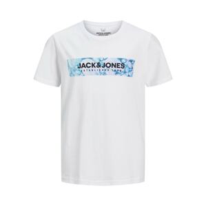 Jack & Jones Junior Tričko 'Anniv'  modrá / svetlomodrá / orchideová / čierna / biela