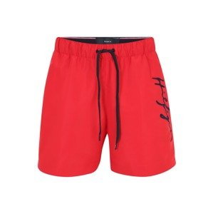 Tommy Hilfiger Underwear Plavecké šortky  čierna / svetločervená
