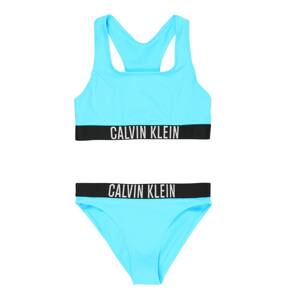 Calvin Klein Swimwear Bikiny  neónovo modrá / čierna / biela