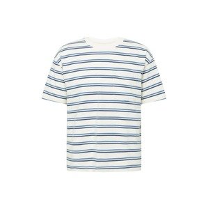 Abercrombie & Fitch Tričko  biela / svetlomodrá / námornícka modrá