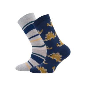 EWERS Ponožky  tmavomodrá / zlatá žltá / sivá melírovaná / svetlooranžová / púdrová