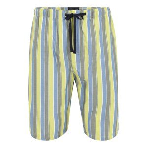 SCHIESSER Pyžamové nohavice  kaki / žltá / svetlomodrá / biela